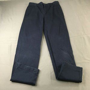 Land Ends Youth Kids Pants Blue 20S Chino 15-16 Years Casual Comfort #1008